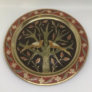 Vintage Small Enamel Cloisonné Plate
